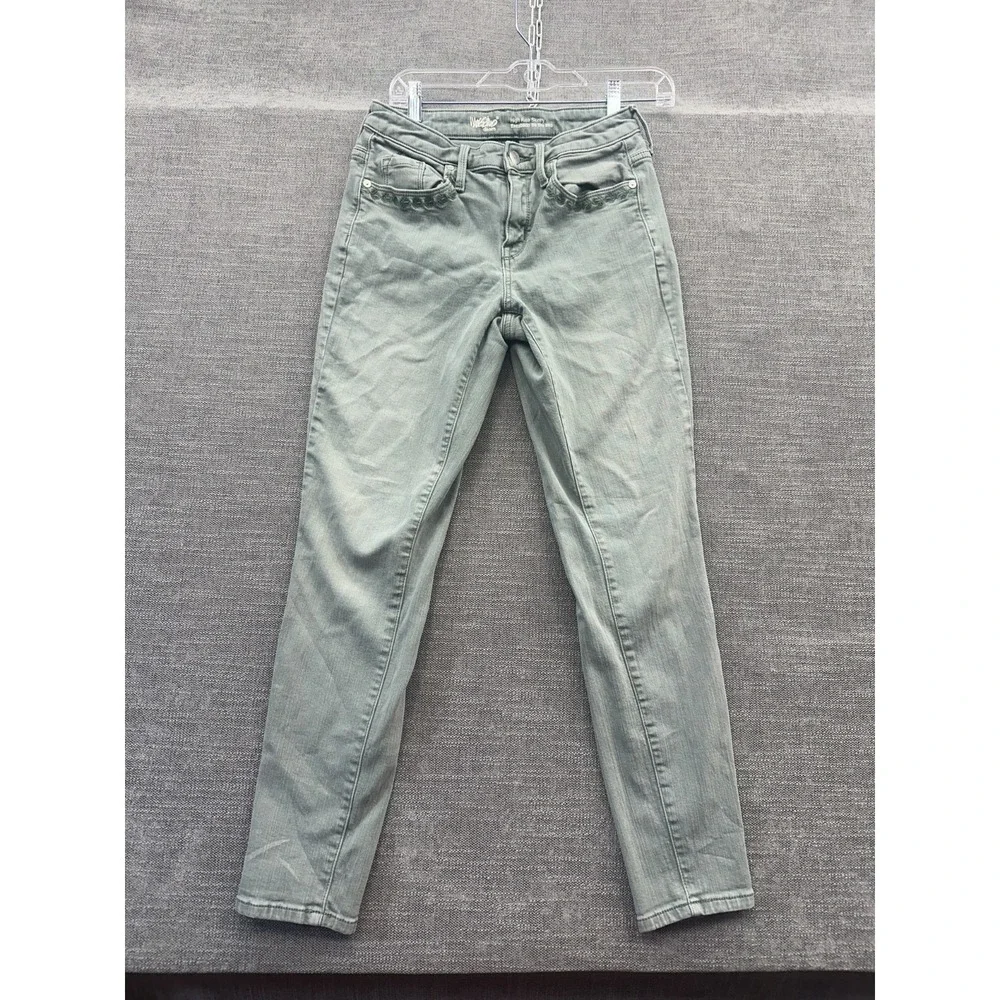 Mossimo Skinny Jeans Womens 4R Blue Denim Cotton Stretch Light Wash High Rise